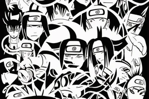 Dark tattoo from Naruto reference tattoo idea