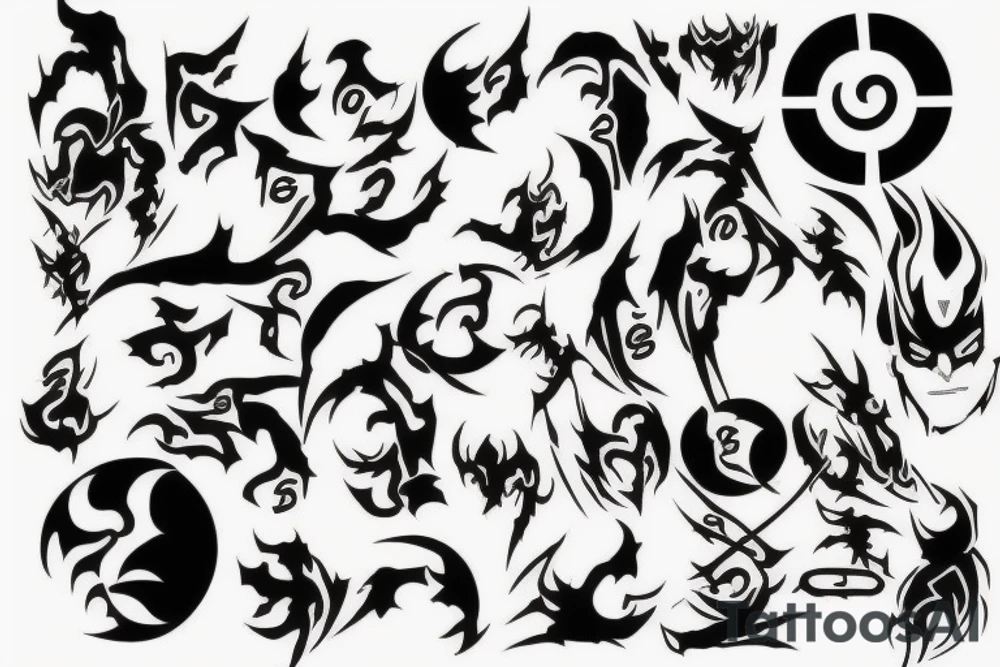 Dark tattoo from Naruto reference tattoo idea