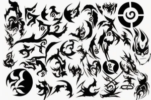 Dark tattoo from Naruto reference tattoo idea