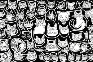 half blind cat tattoo idea