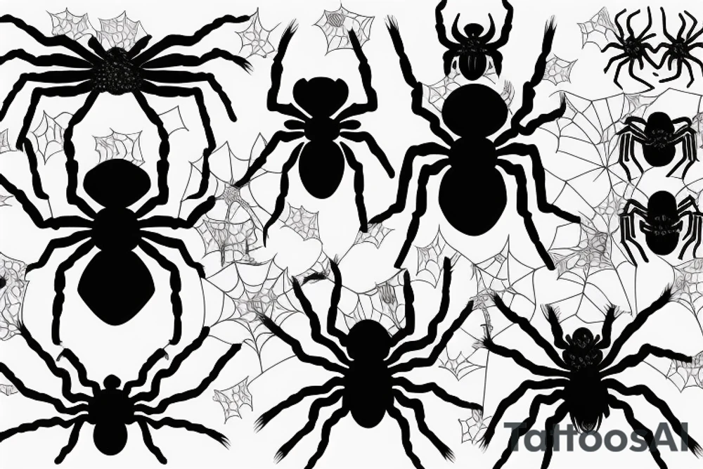 Black spider with cut emerald embedded in abdomen tattoo idea