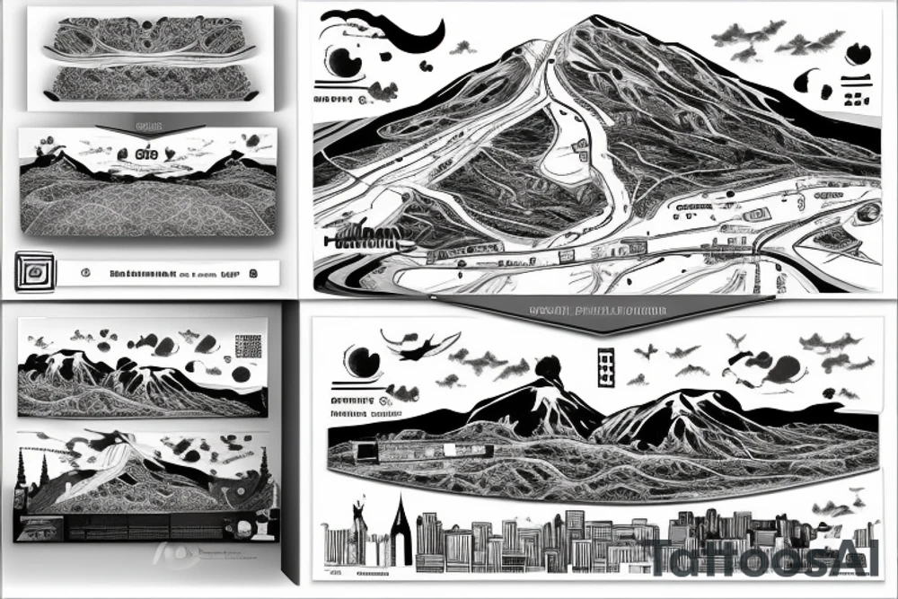 pentlands skyline route running strava 3d tattoo idea