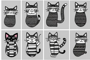 cat with a sweater tattoo idea