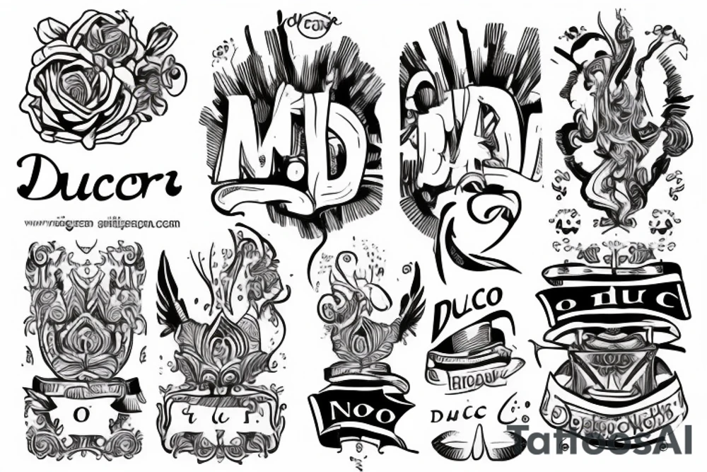 "non ducor, duco" in quotations in latin script tattoo idea