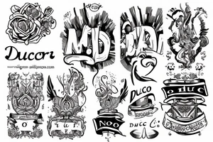 "non ducor, duco" in quotations in latin script tattoo idea