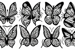 cat fish butterfly magic tattoo idea