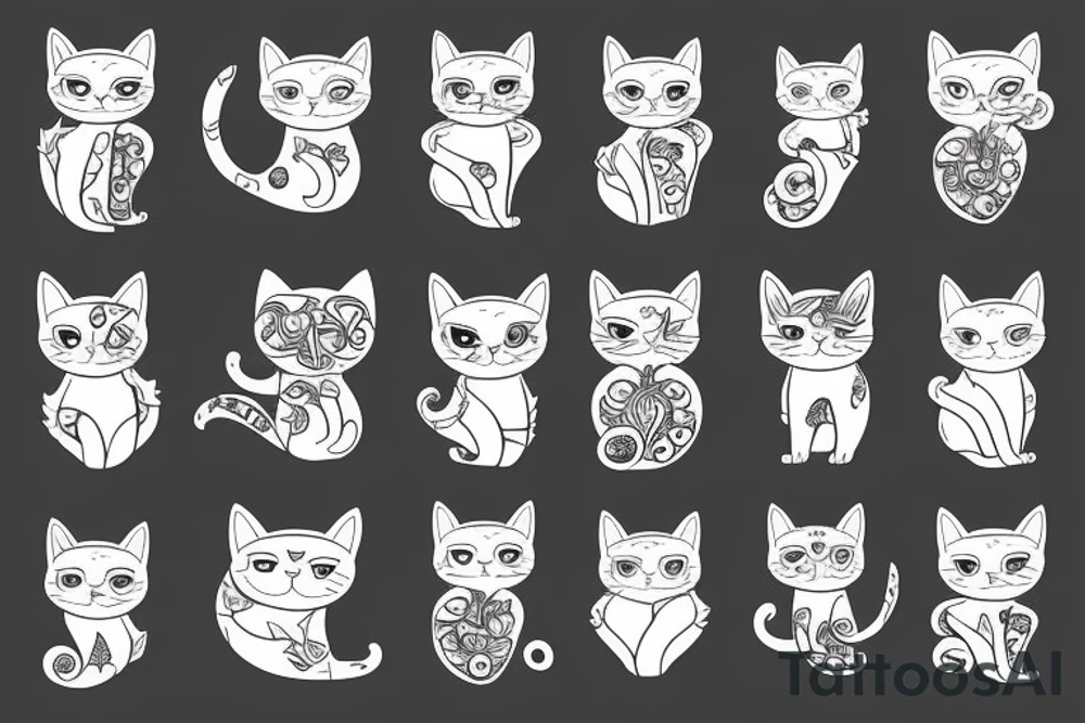 the magic cat tattoo idea