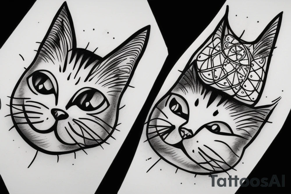 the magic cat tattoo idea