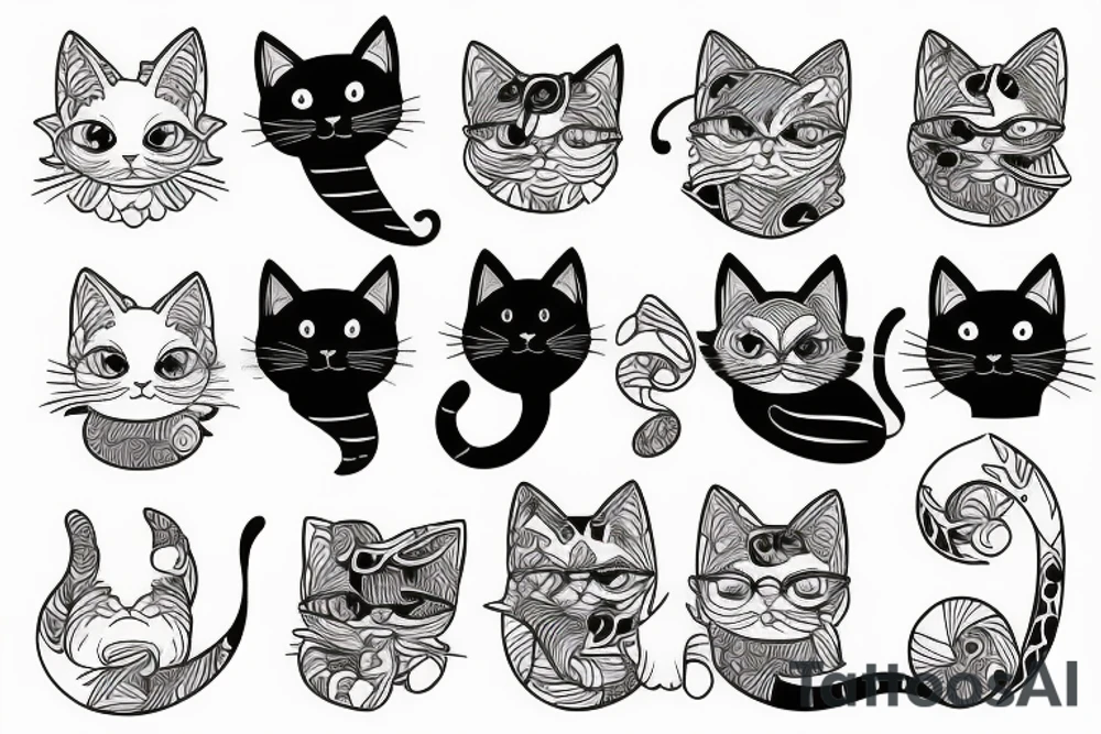 the magic cat tattoo idea