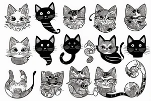 the magic cat tattoo idea
