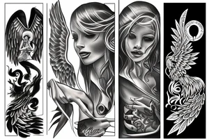 angel vs devil tattoo idea