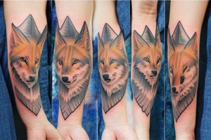 Family 3 wolf pack tattoo idea