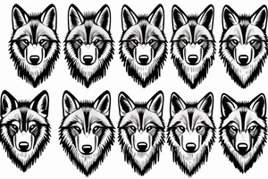 Family 3 wolf pack tattoo idea