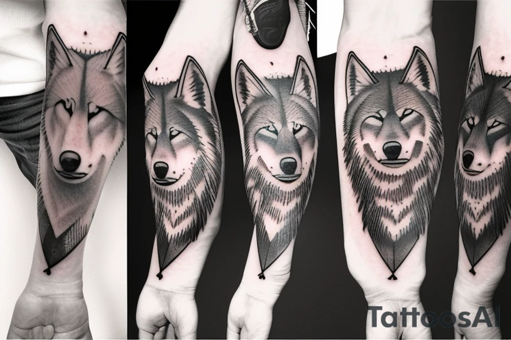 Family 3 wolf pack tattoo idea