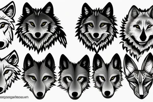 wolf pack tattoo idea