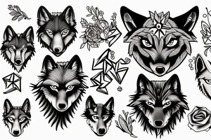 wolf pack tattoo idea