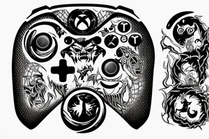 Demon xbox controller tattoo idea