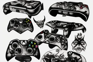 Demon xbox controller tattoo idea