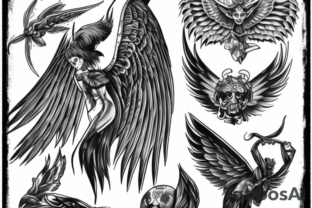 archangel tattoo tattoo idea