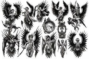 archangel tattoo tattoo idea
