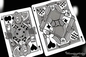 italian playing cards tattoo idea