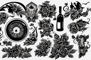 wine making tattoo idea