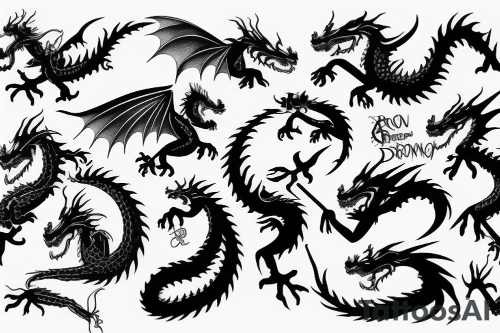 Dragon tattoo idea