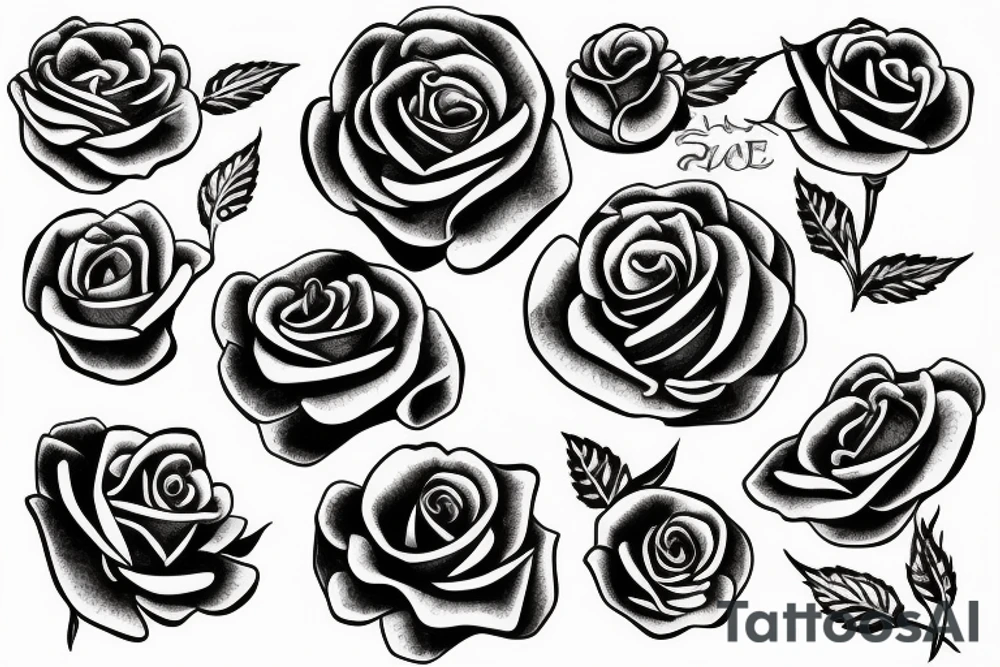 rose with snake tattoo idea