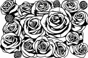 rose with snake tattoo idea