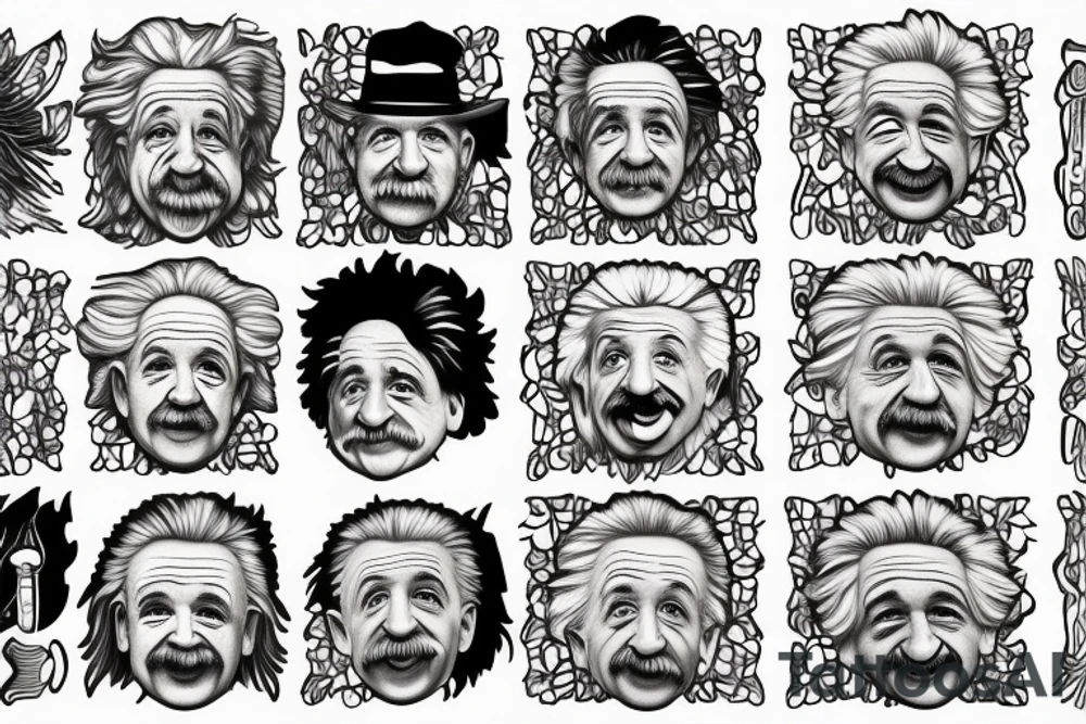 albert einstein tattoo idea