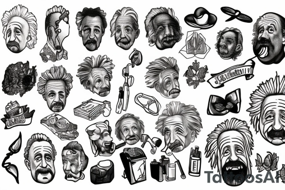 albert einstein tattoo idea
