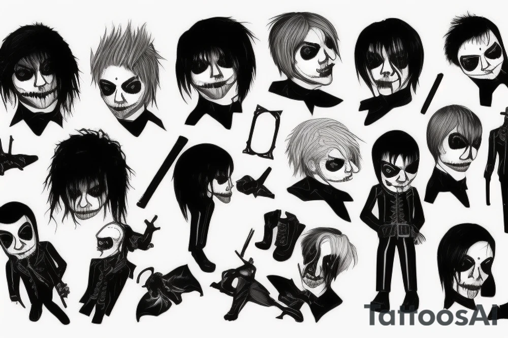 my chemical romance black parade guy tattoo idea