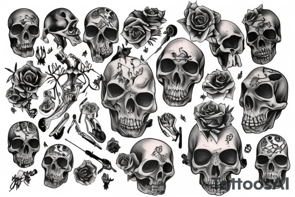 bones tattoo idea