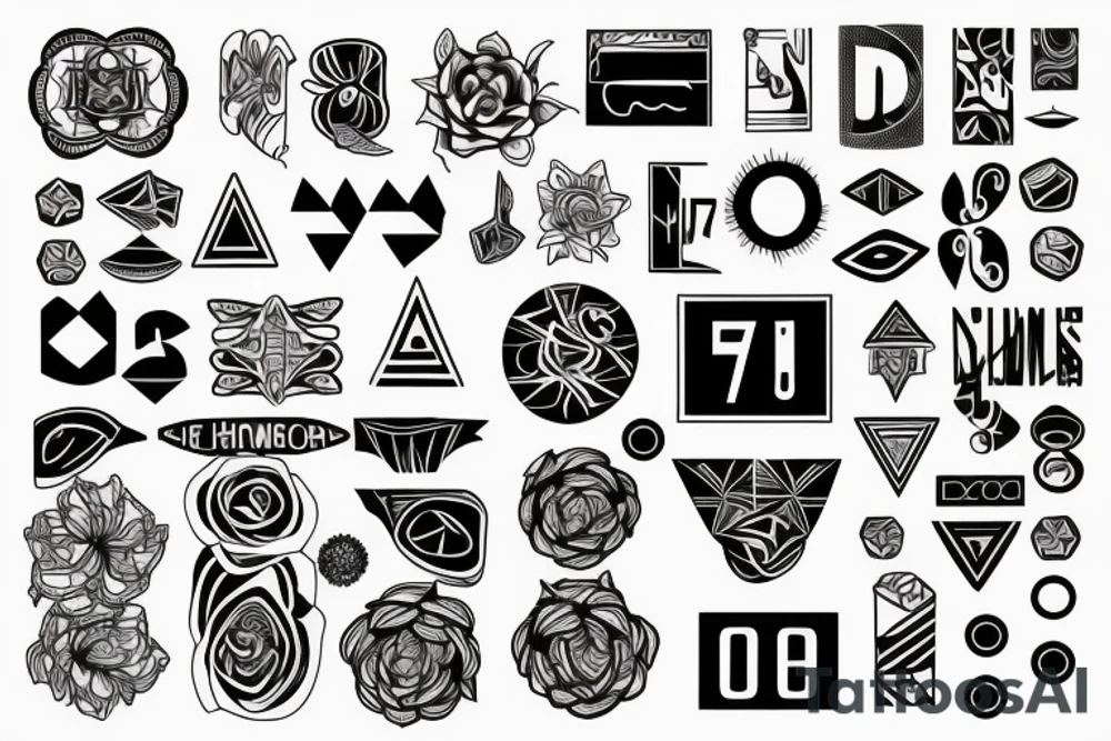 The number 7 tattoo idea