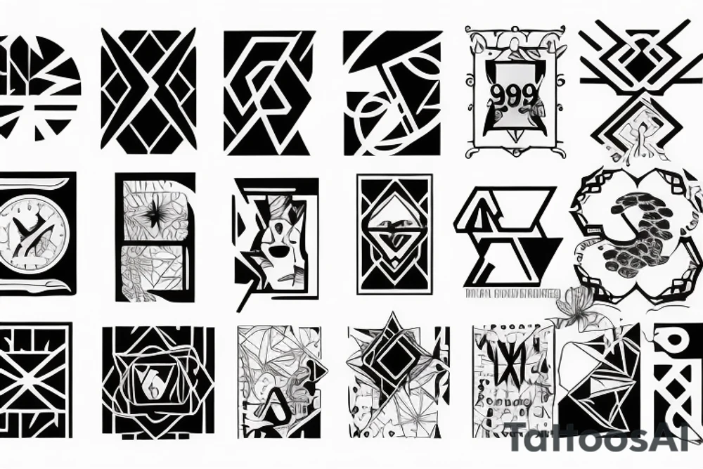 The number 98 tattoo idea