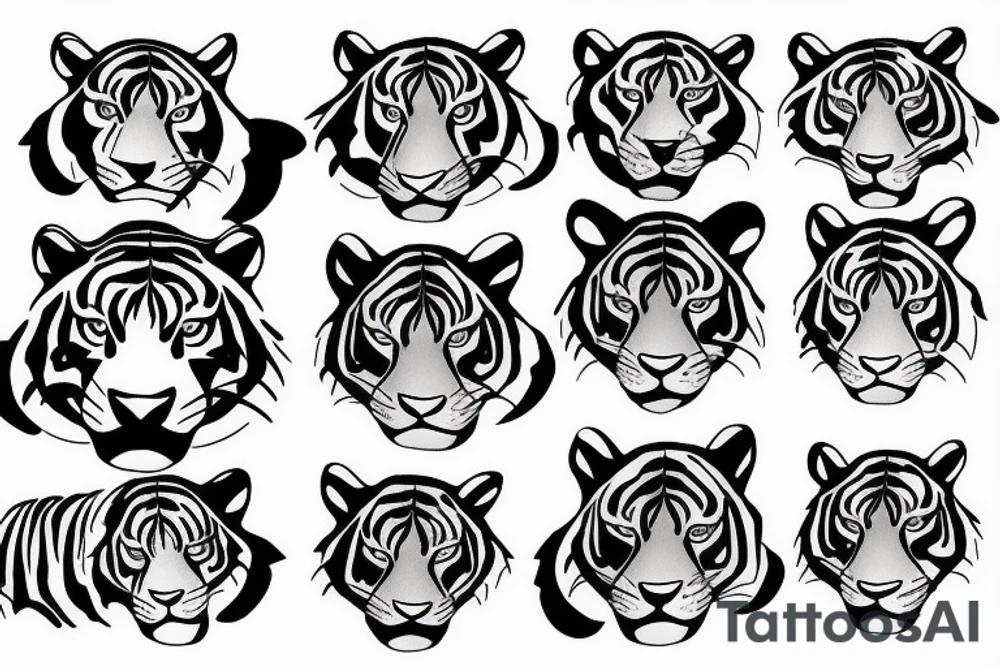 Tiger tattoo idea