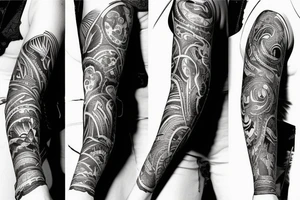 Sleeve tattoo for right arm tattoo idea