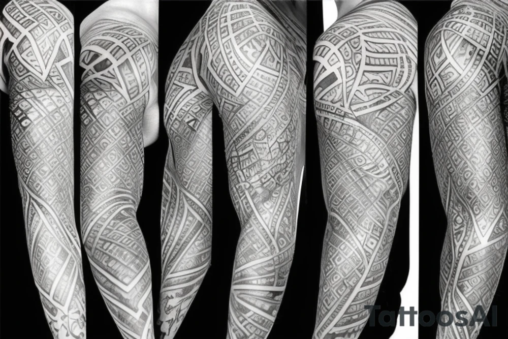 Sleeve tattoo for right arm tattoo idea