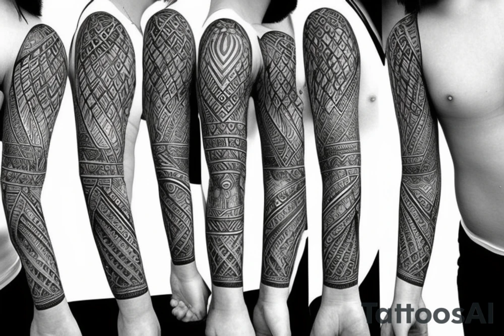 Sleeve tattoo for right arm tattoo idea