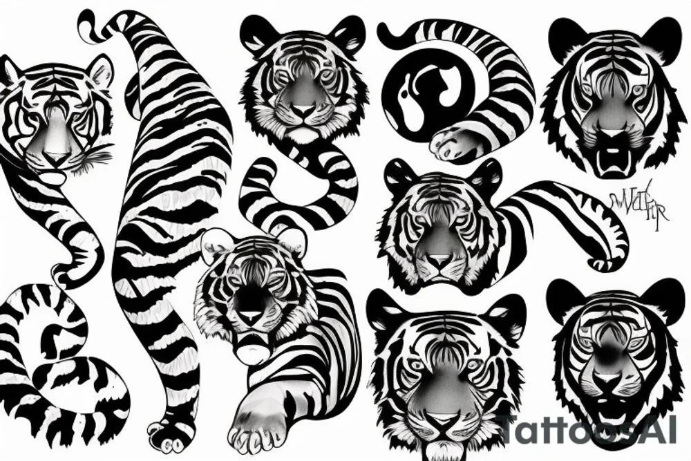 Tiger tattoo idea
