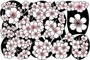 serious cherry blossom tattoo idea