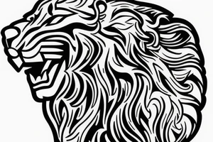 Lion 
Greek Meander 
Masculinity 
King chess piece tattoo idea