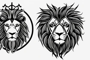 Lion 
Greek Meander 
Masculinity 
King chess piece tattoo idea