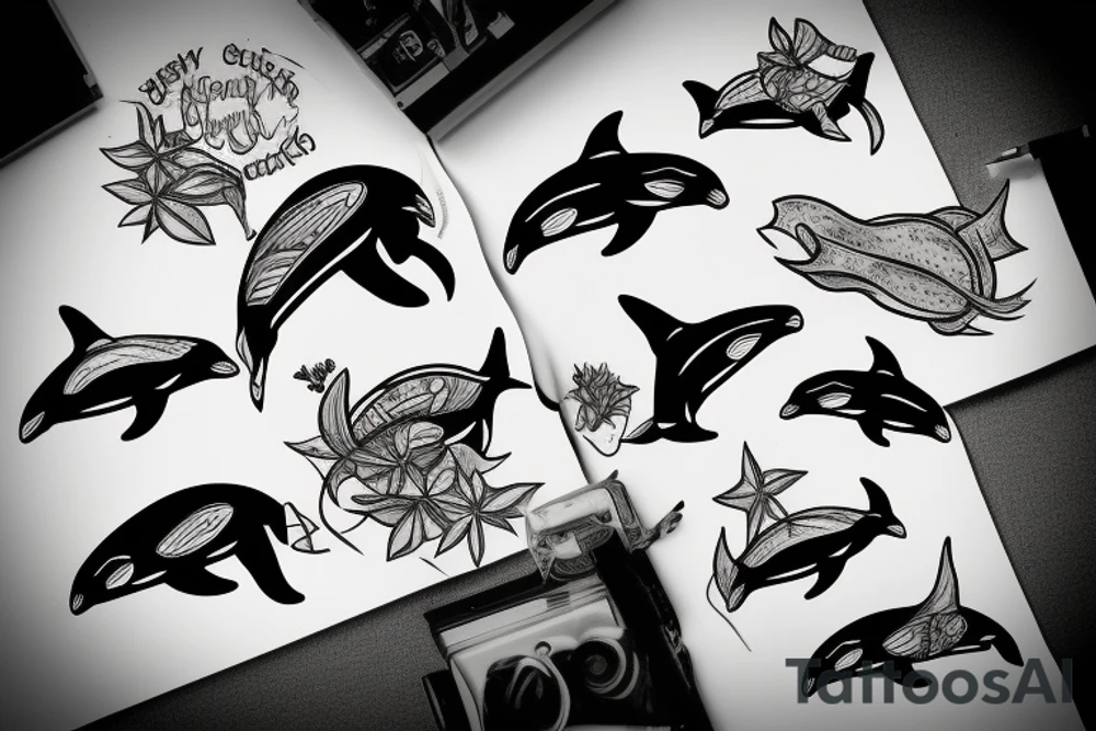 Killer whale tattoo idea