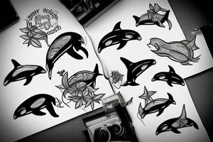 Killer whale tattoo idea