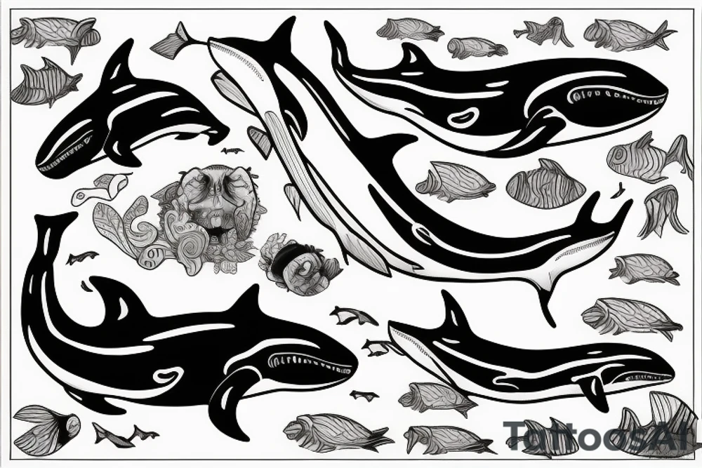 Killer whale tattoo idea