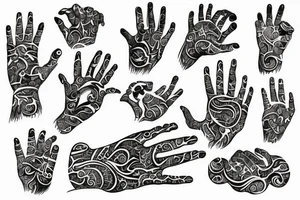 Name sudipta on hands tattoo idea