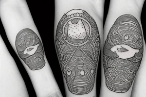 two lost souls swimming in a fishball tattoo idea