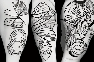 two lost souls swimming in a fishball tattoo idea