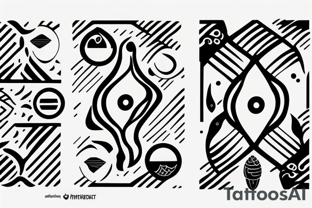 two lost souls swimming in a fishball tattoo idea